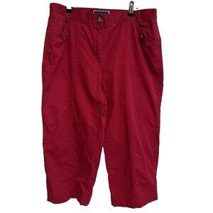 Karen Scott Womens 14 Comfort Waist Capri Pants Coastal Casual Resort Vacation